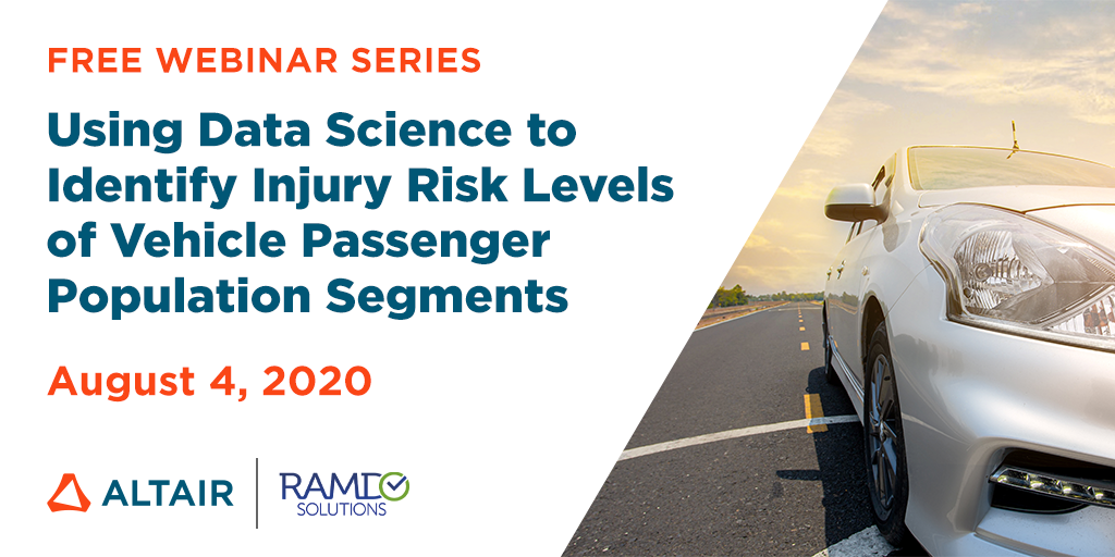 RAMDO_Solutions's tweet photo. Vehicle designers are challenged to design passenger restraint systems that account for variability in driver BMI, stature, age, &amp; sex. On August 4th, learn how RAMDO is used to create designs reducing injury risk for all passengers hosted by @Altair_Inc. https://t.co/EszDZMoy0z https://t.co/wOrDR3YmBq
