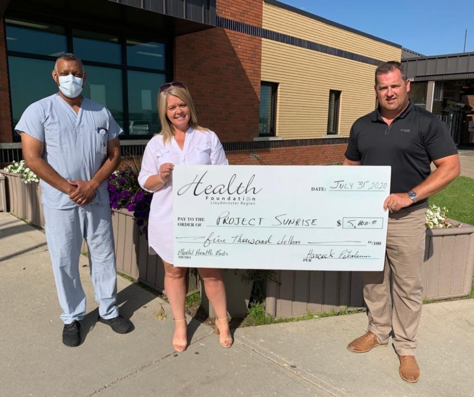 LloydRHF's tweet photo. Thank you to Laurie and Jason Hancock of Hancock Petroleum Inc. for their generous donation to Project Sunrise and providing Mental Health beds in our community. 

#ProjectSunrise #LloydRHF #YLL #Lloydminster #MentalHealth #LloydminsterHopsital #EnhancingHealthcare https://t.co/mmdTsoGfR3