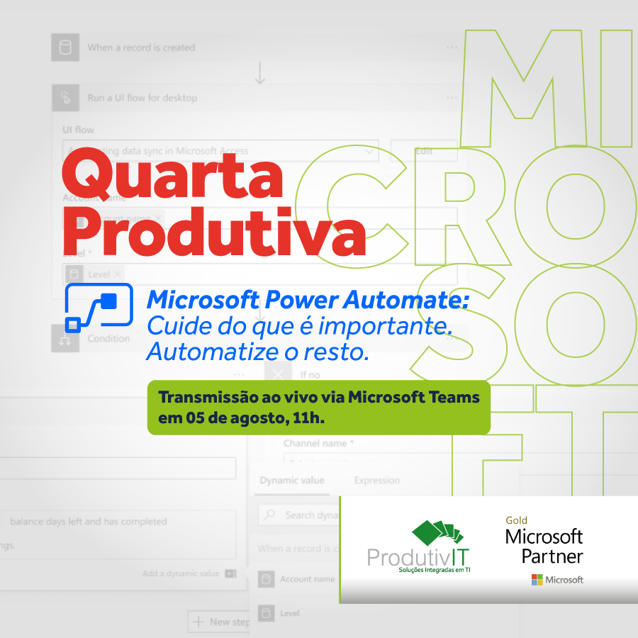 produtivit's tweet photo. #QuartaProdutiva, uma transmissão ao vivo sobre o Microsoft Power Automate.
Participe com a #ProdutivIT e descubra maneiras de simplificar tarefas do dia-a-dia em sua organização por meio da automação. 
Inscrições por tempo limitado: https://t.co/f3pPKmegaF
#MicrosoftGoldPartner https://t.co/iX2k5cTghT