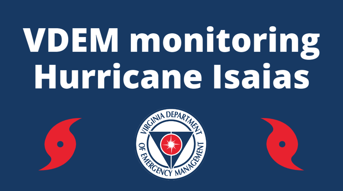 Virginia emergency officials have been monitoring the latest meteorological data and updates from  @NWSWakefieldVA &  @NHC_Atlantic on Hurricane  #Isaias. In anticipation of seeing effects from the storm, please read this thread for some preparedness tips to keep your family safe.