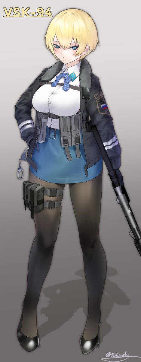 「VSKちゃんできた
#ドールズフロントライン 
#ドルフロ 
#少女前線 
#少」|いとうにむーんのイラスト