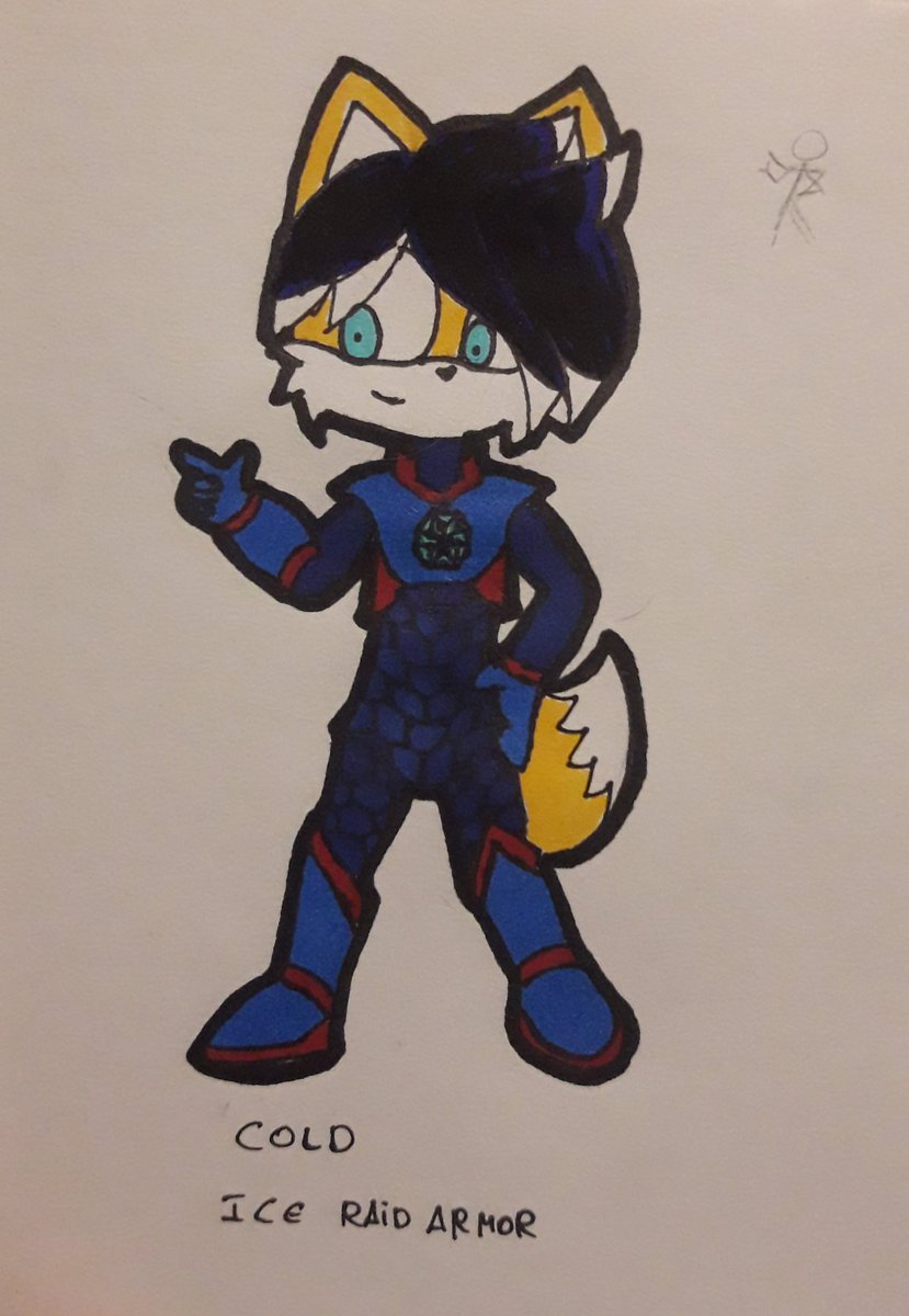MissingFileArt1's tweet photo. After Bill comes Cold!

Cold was an Empire tech guy who quitted after realizing Eggman's actions were too much

He's the creator of the Cores, a set of modified fake emeralds made for clean energy generation

Using the cores, Cold became the Freezing Raider, a Hero of Justice https://t.co/mFi3jKJx7n