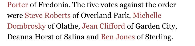 jackiroxxx's tweet photo. friendly reminder which board of education members voted against our governors order to not open schools until September. #kansaselection #boardofeducation #votethemout #keepkidssafe #keepteacherssafe https://t.co/uA8ictrkm8