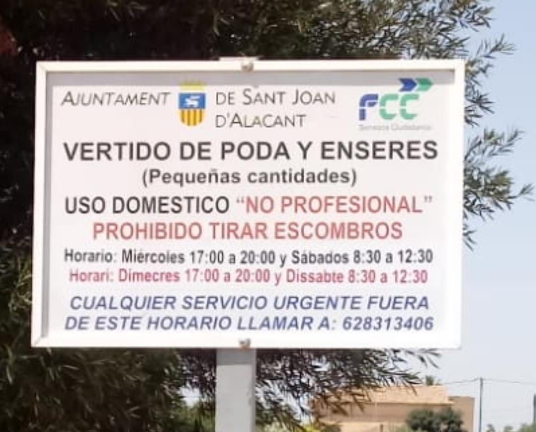 sant_joan's tweet photo. Apertura nuevo Punto Verde 🚮♻️
A partir de mañana sábado día 1 de agosto la Concejalía de #LimpiezaSantJoan y #GestiondeResiduosSantJoan pone a disposición de los vecinos un nuevo #PuntoVerde ♻️🟢 en la zona Princesa, polígono 2.2.E  #Fabraquer https://t.co/aK8VrunqeJ