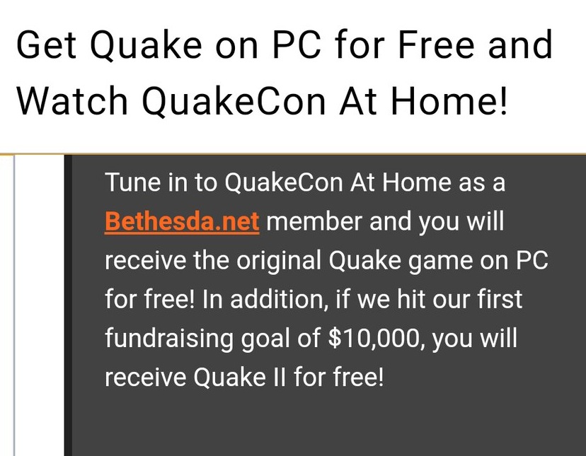Quake goes free for this weekend's QuakeCon At Home