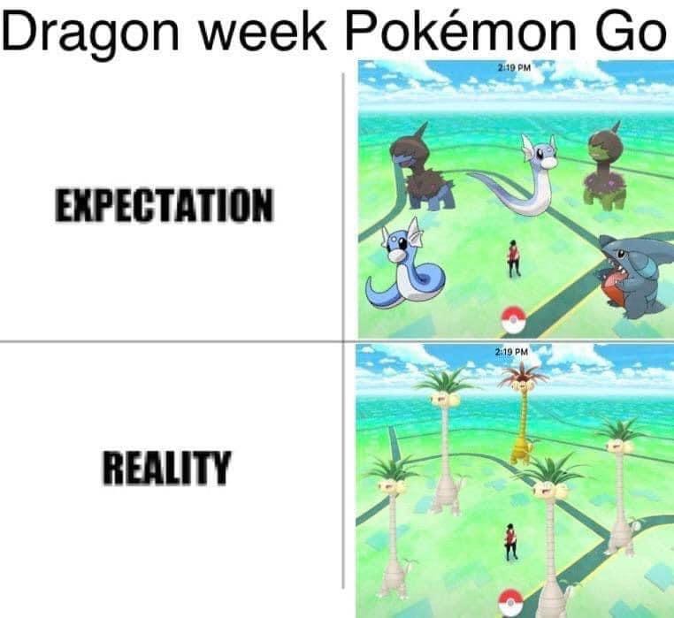 👀Dragon Week in Pokémon GO
😂😅Expectation vs Reality

#DragonWeek #PokemonGO