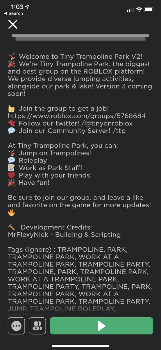 csimplerblx's tweet photo. @tinyonroblox I suggest fixing your game credits. I built Tiny’s current version and scripted it alongside two other developers. https://t.co/1ArcU83YyG
