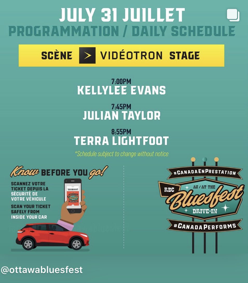 jtaylorband's tweet image. Super excited to perform a show on an actual stage today. Come join us as we make Canadian Music History at @ottawabluesfest #CanadaPerforms