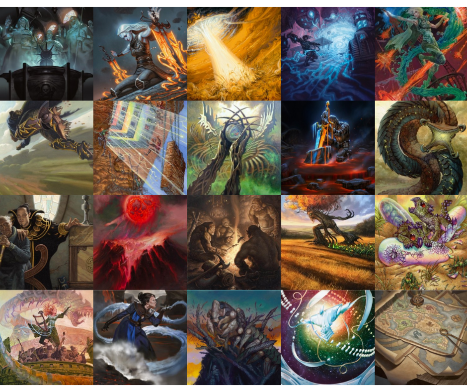 moonshot_games's tweet photo. Which Double Masters art is your favorite? Is it everyone else's favorite? Find out starting tomorrow, as we launch our Double Masters Art Throwdown over on our Facebook page. You can check out details and a schedule of matches here: https://t.co/JPe2qeWLfb https://t.co/7ZjhAKOLQX