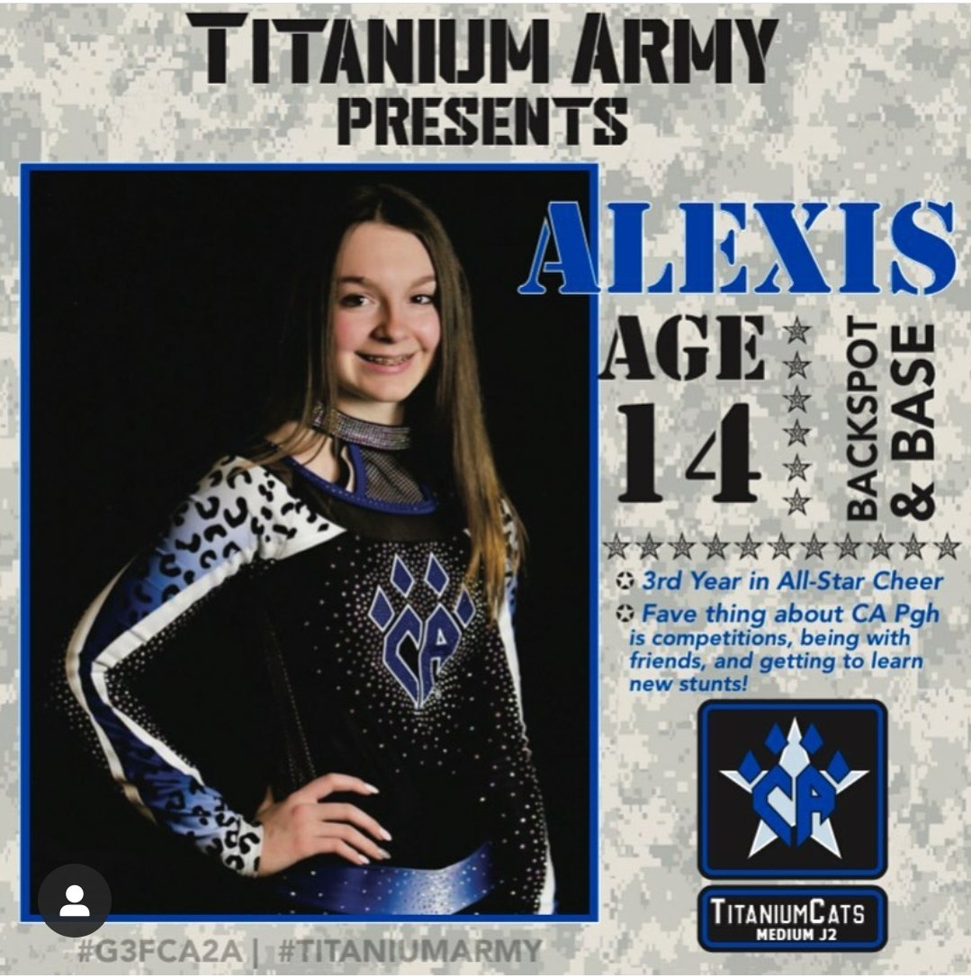 CA_TitaniumCats's tweet photo. #titaniumarmy⭐ #titaniumcats💙🖤 #meettitanium🐾
@CheerAthletics https://t.co/uIzDRwTZdr