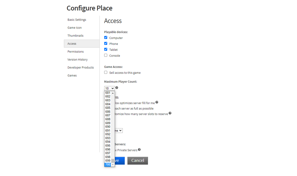 How to Enable 700 Player Servers on Roblox 
