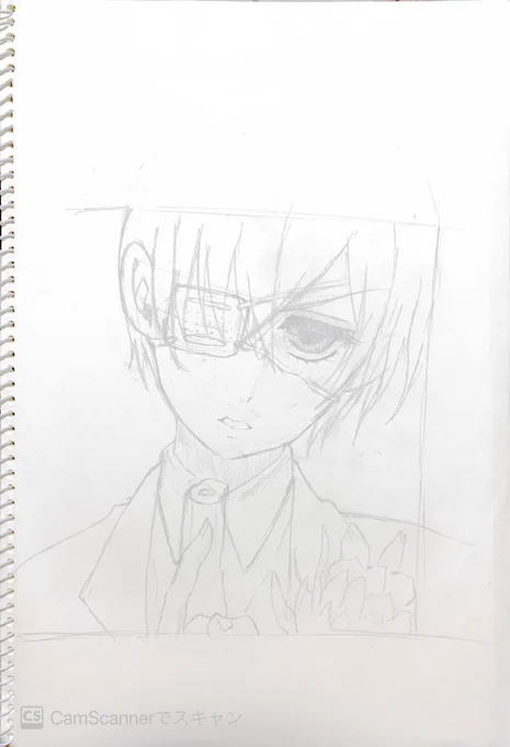 #黒執事
#イラスト
#ちくわ
ちくわでもキマってる坊ちゃん 