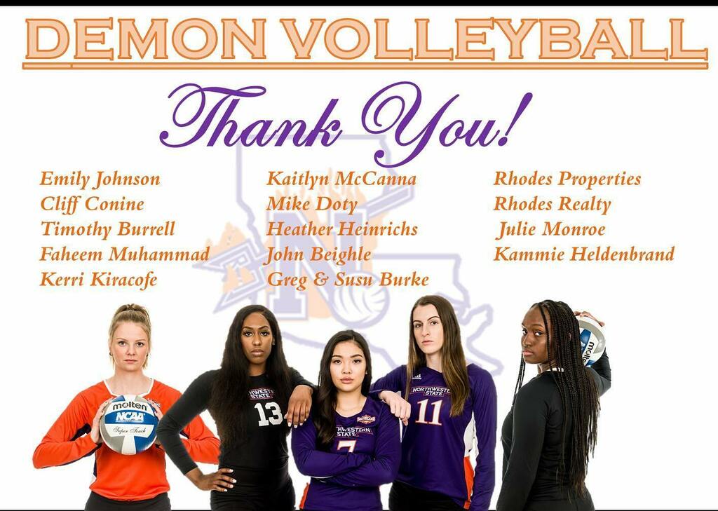 The NSU Volleyball program is so excited and thankful for those who have already donated and impacted our players and program. To make a donation to the volleyball program or sponsor a player please go to nsudemons.com/vbdonation to help us reach our goal! #WhateverItTakes