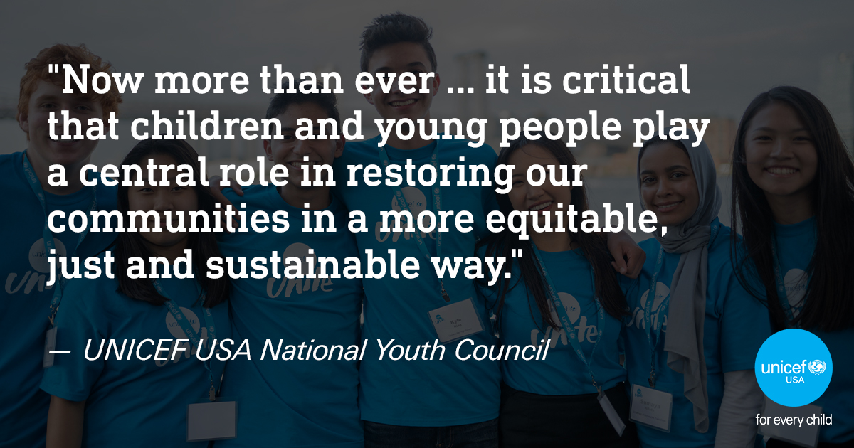 UNICEFUSA's tweet photo. Last October, UNICEF USA's National Youth Council asked the presidential candidates to outline their plans ensuring every child has an equitable start in life and opportunities to grow.

This week, they wrote a new letter demanding a #VisionForChildren: https://t.co/rdxwfw85LI https://t.co/4wwwWIhyi2