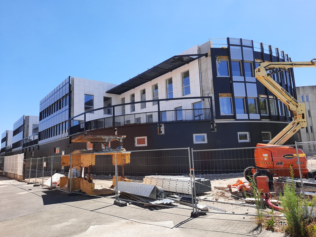 Blue sky on our future <a href="/Atos/">Atos</a> R&amp;D center in les Clayes sous Bois France, great progress, can’t wait to continue #Innovation in this place! #quantum #HPC #AI #Cybersecurity #edge #womeninTech #technology
