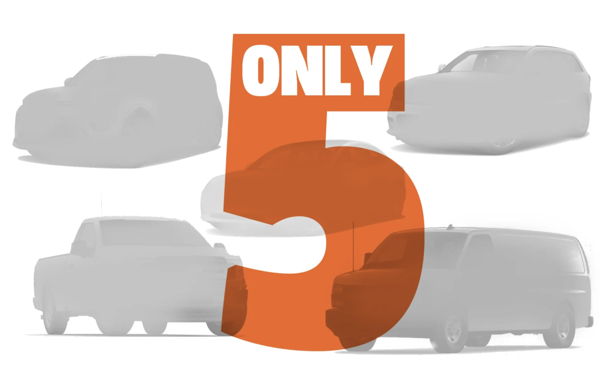 Jalopnik's tweet photo. If only five cars could be sold in America, what should they be? https://t.co/1p8j8uTtkE https://t.co/XIhfROtwZh