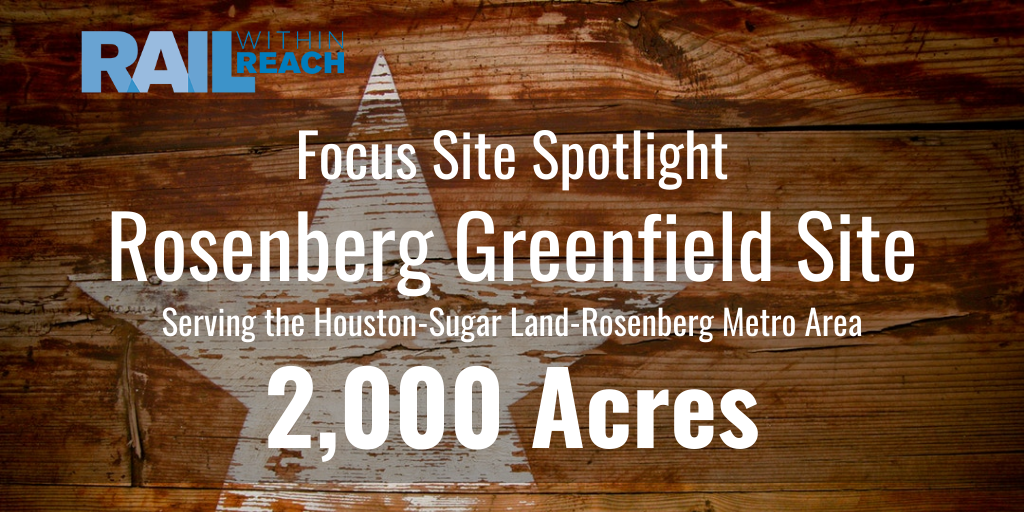 UnionPacific's tweet photo. Focus Sites are shovel-ready properties served by Union Pacific. With 2,000 acres serving the Houston metro area ready for construction, the Rosenberg Greenfield Site connects your growing business to the rest of the nation — and beyond. #RailWithinReach https://t.co/xZwSS9azc1 https://t.co/8x0PqzPQ4S