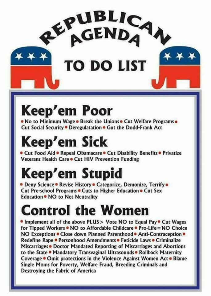 ZemanLynnZ's tweet photo. @Phil_Blackmon Healthcare, Fiscal Responsibility, Immigration Reform or Economic Prosperity for the average American will NEVER fit into the @GOP Platform 

#RIPGOP #GOPBetrayedAmerica #GOPCorruptionOverCountry #GOPGreed #KeepEmPoor #GOP #KeepEmSick #KeepEmStupid https://t.co/5cd0aOKESG