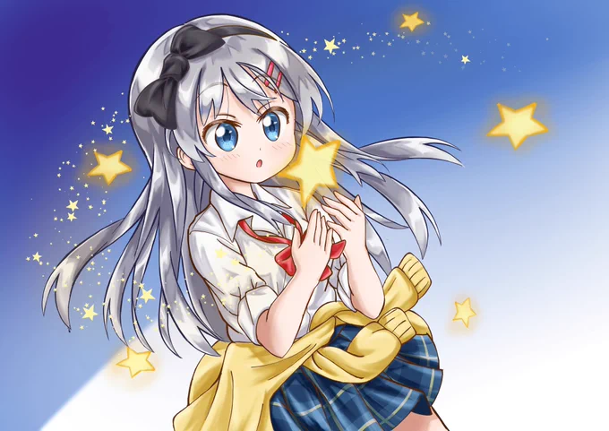 イラスト練習中です。今回はプロフ用にオリキャラを描いてみました。相変わらず時間だけはかかりました。擬人化ではありませんが、一応愛車の特徴を何となく取り入れてます。星はきらら展のイラスト?を参考に…#イラスト#女の子#JK 