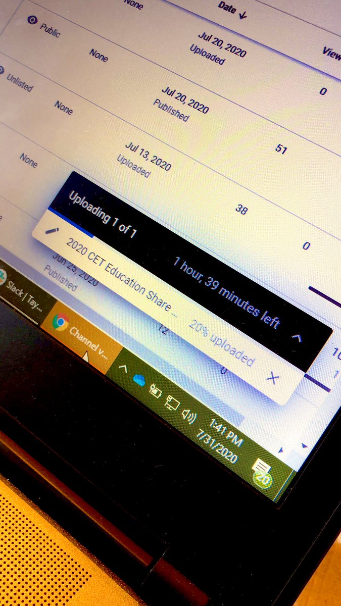 bhherring's tweet image. But why? 😩 ...and I have five videos to upload to YouTube today. 🤦🏻‍♂️ #workingremotely #workingfromhome #internetproblems