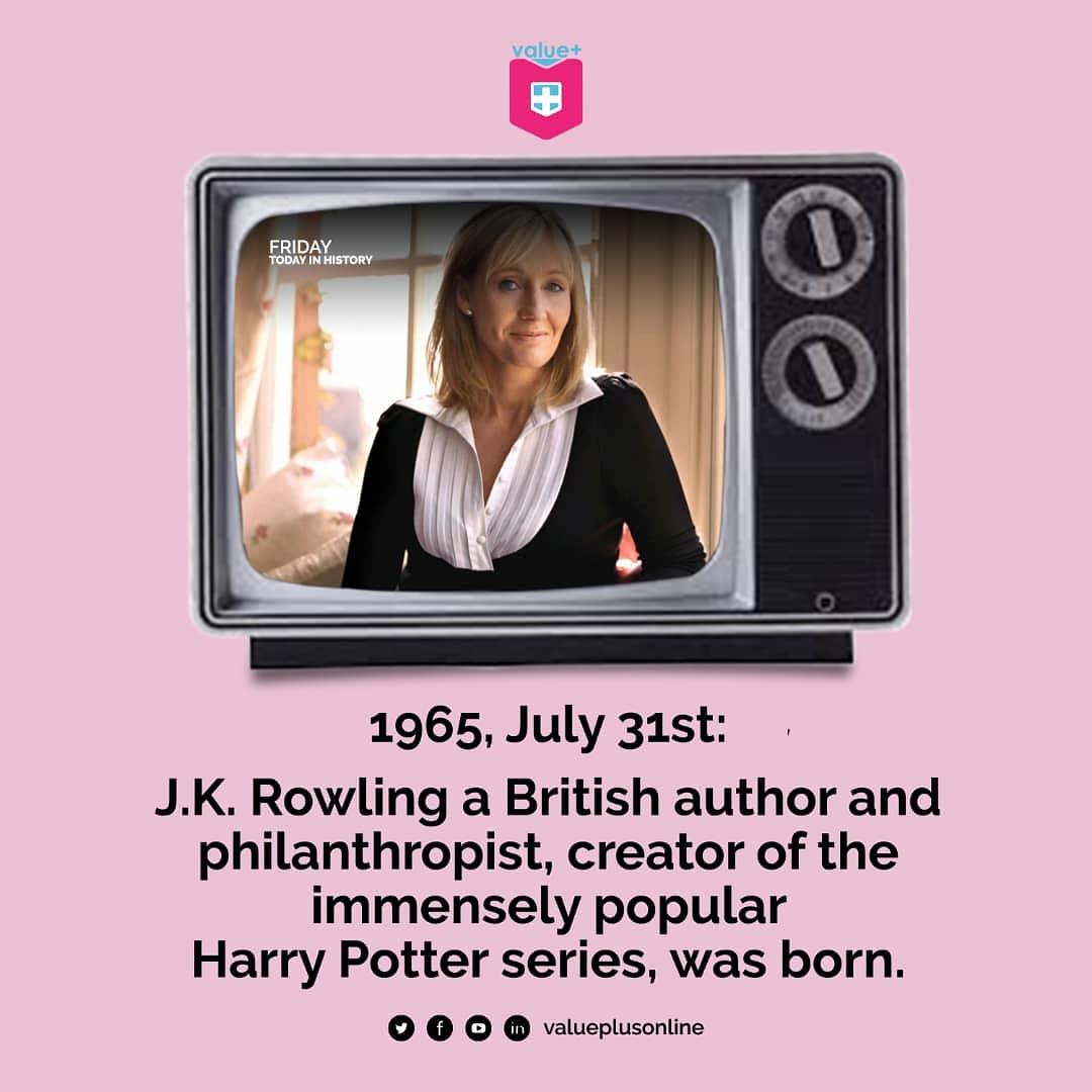 Valueplusonline's tweet photo. On a day like this in the year 1965👇
#JKRowling #FridayTodayInHistory #ValueplusInitiative #ValueplusOnline https://t.co/V7VgwN1AJ7