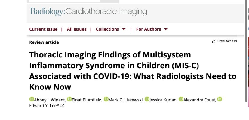 MontefioreRAD's tweet photo. Pediatric Rads @MontefioreRAD &amp; @BostonChildrens collaborate to describe imaging findings in MIS-C associated with COVID-19 in 2 new papers in AJR https://t.co/iMmXFdjFdX and Radiology https://t.co/i6FyHqzb2x https://t.co/mBiqw2kblo