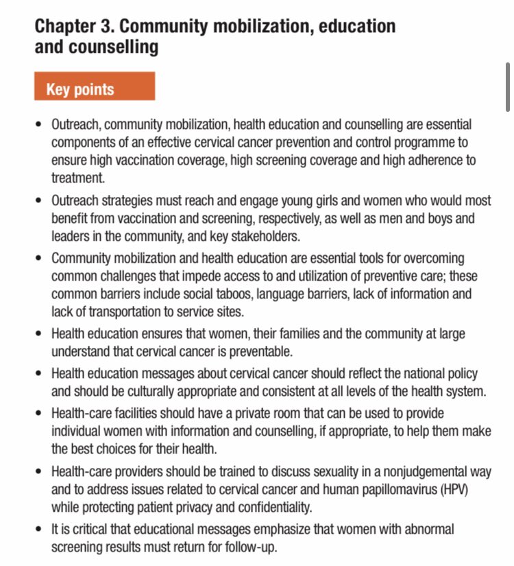 Outreach strategies must reach and engage young girls and women who would most benefit from [HPV] vaccination and screening, respectively.