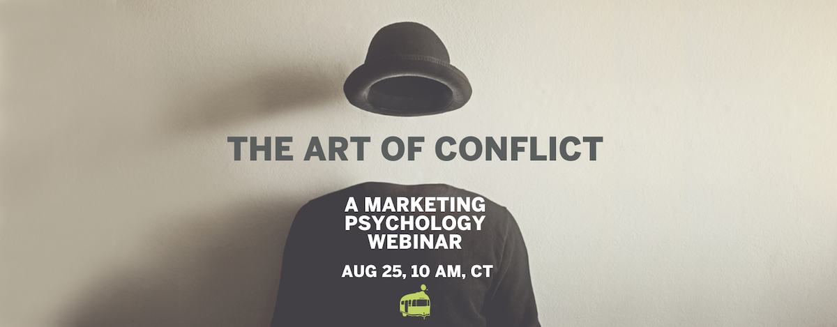 AdPsychJake's tweet photo. Join our next webinar on August 25th (10 AM, CT)! It's called 'The Art Of Conflict: When Marketers Poke The Bear'. We'll discuss strategies to help your brand minimize risk and optimize impact: https://t.co/2ocqyEIBrn https://t.co/osYtbAccV8