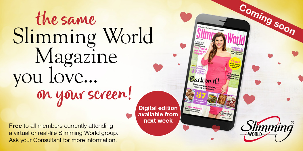 SlimmingWorld's tweet image. Keep your eyes peeled for the next issue of #SlimmingWorldMagazine… bursting with inspiration, top #WeightLoss tips and a range of mouth-watering recipes that the whole family can enjoy. It's available for virtual group members from Monday! 📖 #SlimmingWorld