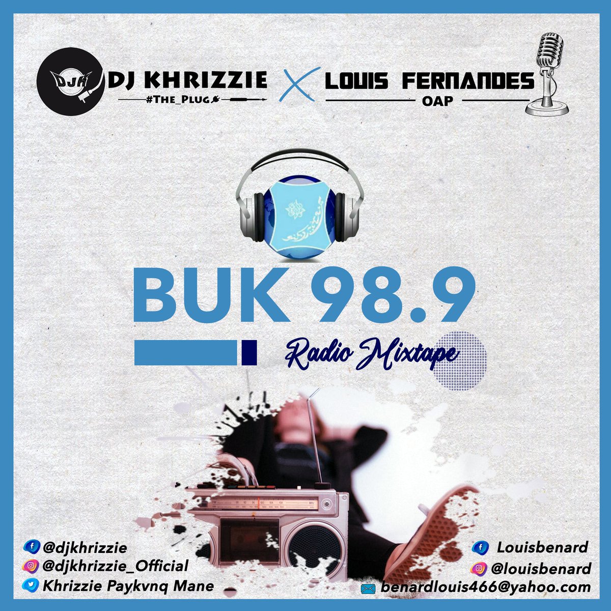 DjKhrizzie's tweet photo. New vibe in town⚡🎶
BUK98.9fm Radio mixtape [UNCENSORED EDIT]

Catch the vibes with @DjKhrizzie  #The_Plug🔌
.
.
https://t.co/kUMAHzZUUb https://t.co/cKBMvF3Xq5