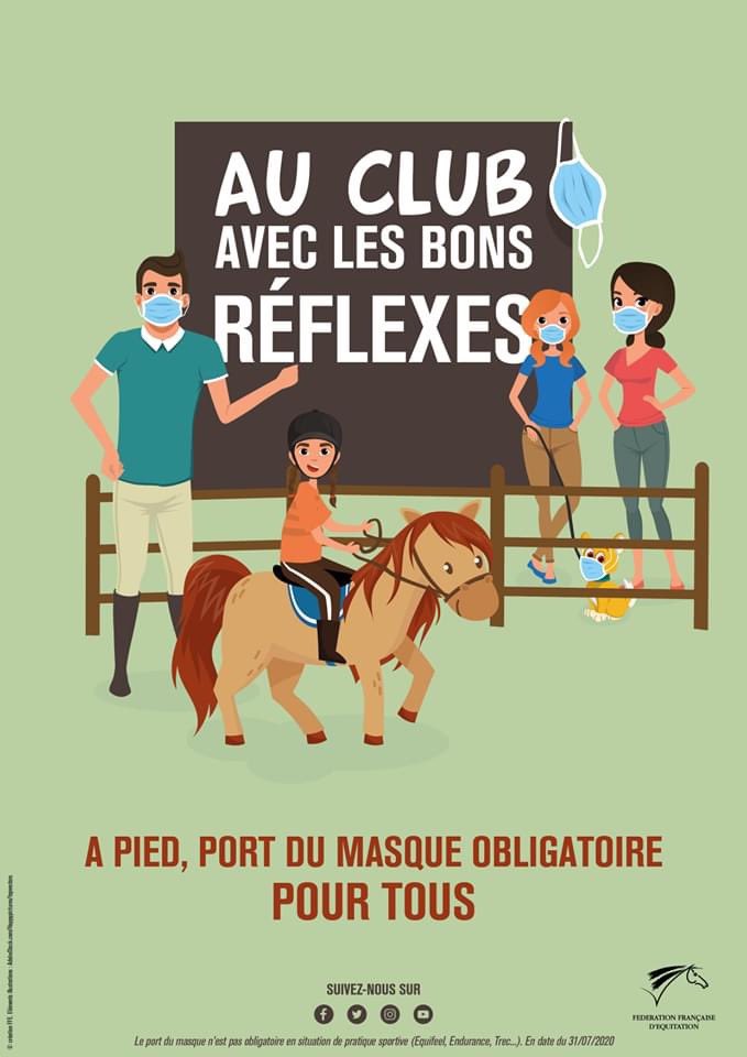 QuentinSimonet's tweet photo. #StopCovid #tousresponsables port du 😷 obligatoire sur les terrains de concours et clubs pour toutes les personnes de 11 ans et +, y compris en extérieur, dès que l’on est ni à cheval ni sur une voiture d’attelage 🐴🐎
#mesuresgouvernementales #gestesbarrieres 
#Tousacheval https://t.co/XdkT7taokW