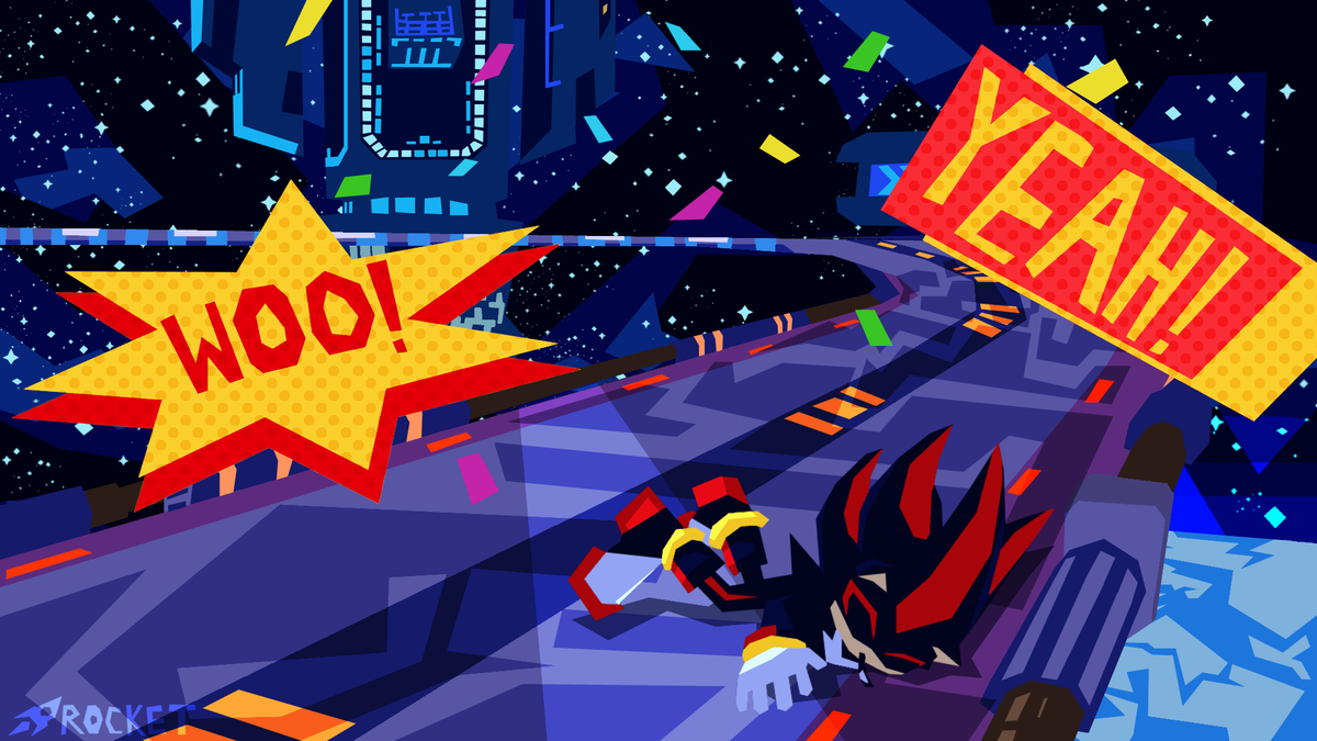RocketDoesArt's tweet photo. When I'm blue, I kick the snot out of Shadow to the tune of Palmtree Panic in Gens. Cheers me up every time. #shadowthehedgehog #sonicthehedgehog #sonicgenerations #sonicgens https://t.co/eI0DOCxhDp