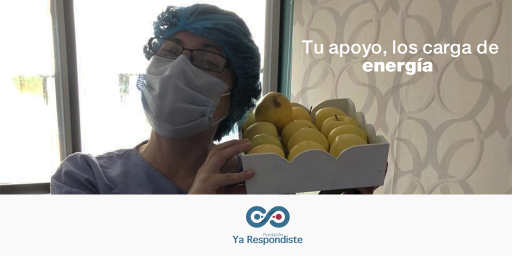 Aunque el semáforo cambie, no bajaremos la guardia y continuaremos apoyando al personal de salud que está en la primera línea de batalla de esta pandemia, la cual aún no termina. Únete a nuestro equipo. #YaRespondiste