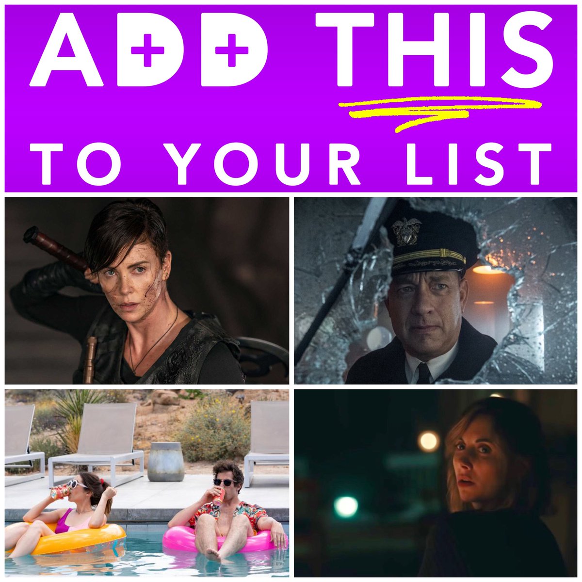 Our 100th #podcast episode is out, and we can't hide the excitement! We talk #OldGuard, #GreyhoundMovie , #PalmSpringsMovie , and #TheRental, among other things! Listen now at bit.ly/ATTYLitunes