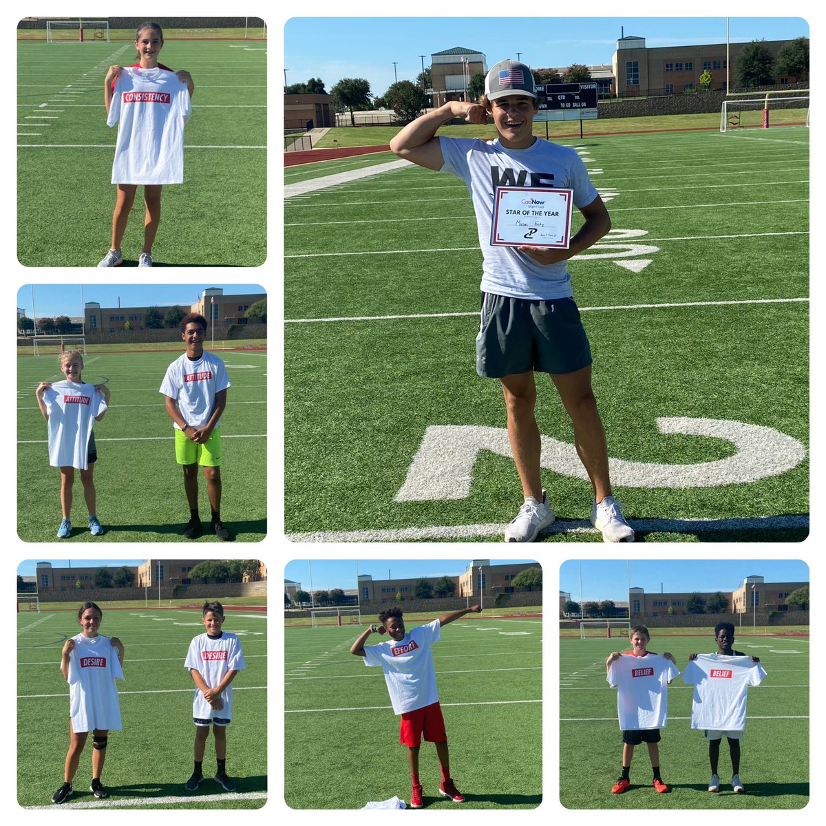 PCnowisthetime's tweet photo. This will be a summer to remember for the @NHSTexans 👀

Their relentless mindset was a sight to see, and the growth by the teams were amazing!! 

Huge thank you to all of our @CareNow award winners! 

⭐️’s of the year: 

HI: Isaac 
ADV: Spencer 
DEV: Mason 

#pcWEoverme https://t.co/D1JYlvsUBs