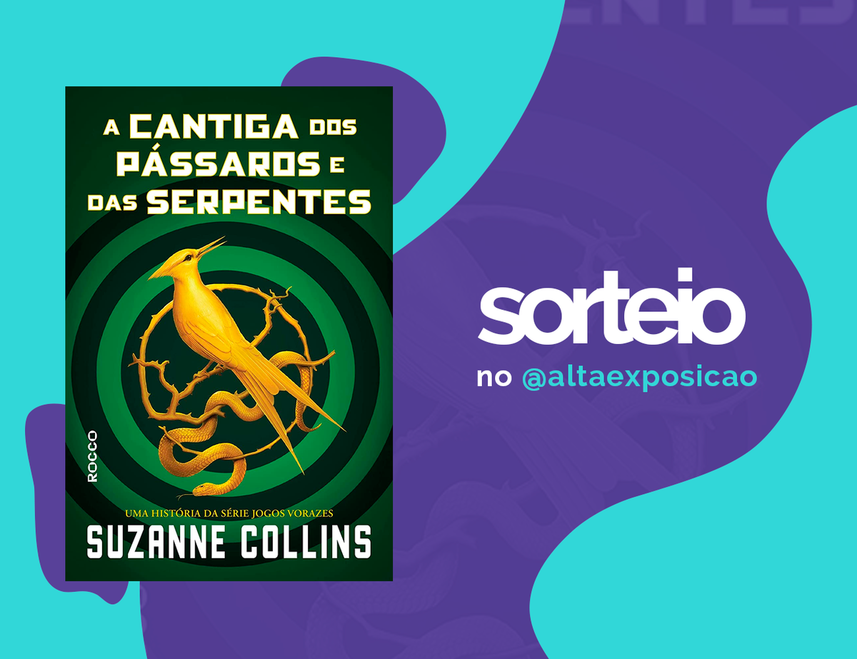 claralvesg's tweet photo. ✨SORTEIO #UmAnoConectadas! ✨
No último sorteio em parceria, vocês vão concorrer a um exemplar de "A cantiga dos pássaros e das serpentes", de Suzanne Collins!
Pra participar:
- Siga @altaexposicao e @thaisbergmann
- Dê RT nesse tweet (sem comentar)
O resultado sai amanhã! https://t.co/2BLo7tKP7t