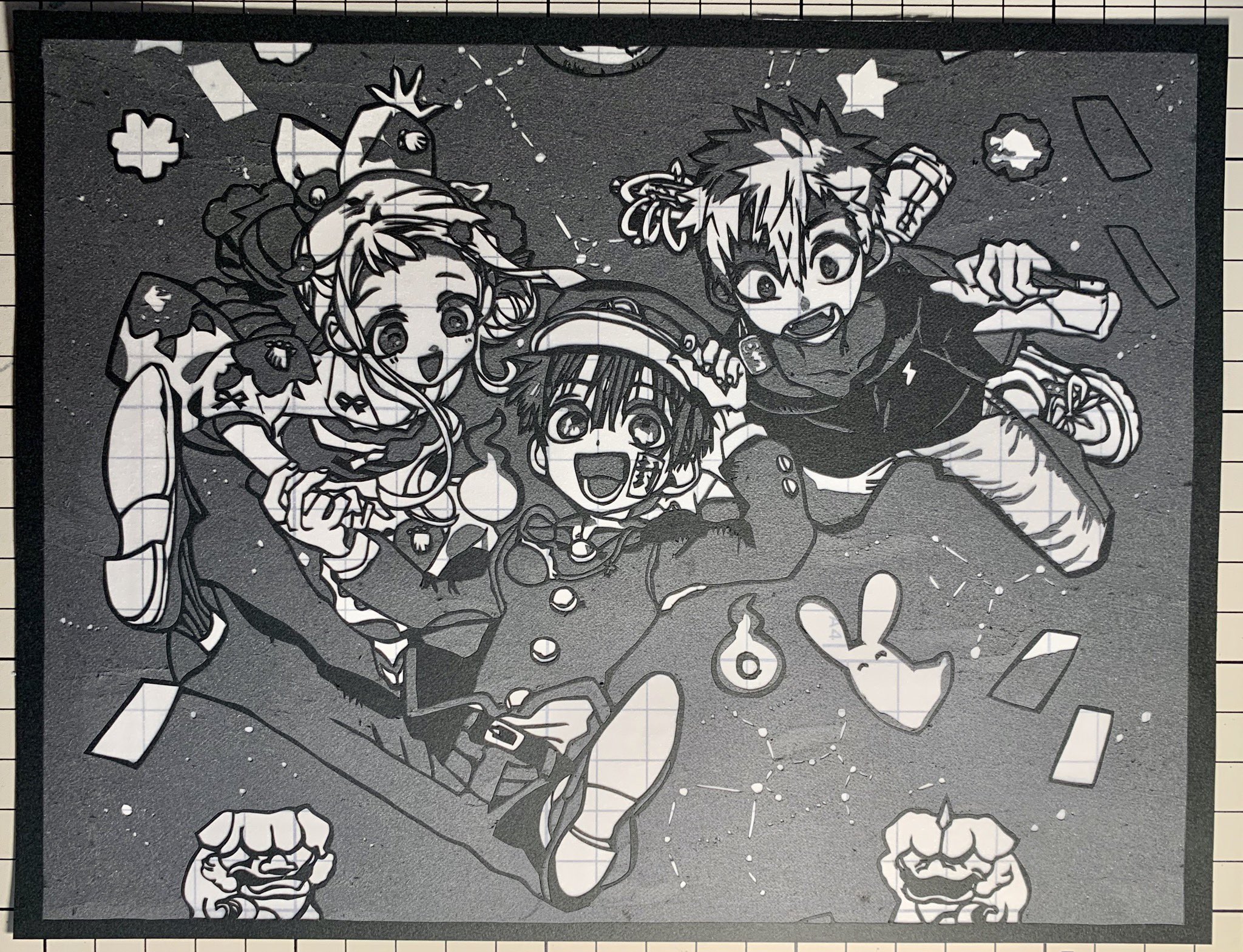 季那狐 自縛少年花子くんを切り絵にしてみました イラスト可愛すぎるし ストーリーも引き込まれるし アニメもめちゃくちゃ良かったし 漫画読んでください 切り絵 花子くん 季那狐 自縛少年花子くんを切り絵にしてみました イラスト可愛すぎるし ストーリーも引き込まれるし アニメもめちゃくちゃ良かったし 漫画読んでください 切り絵 花子くん