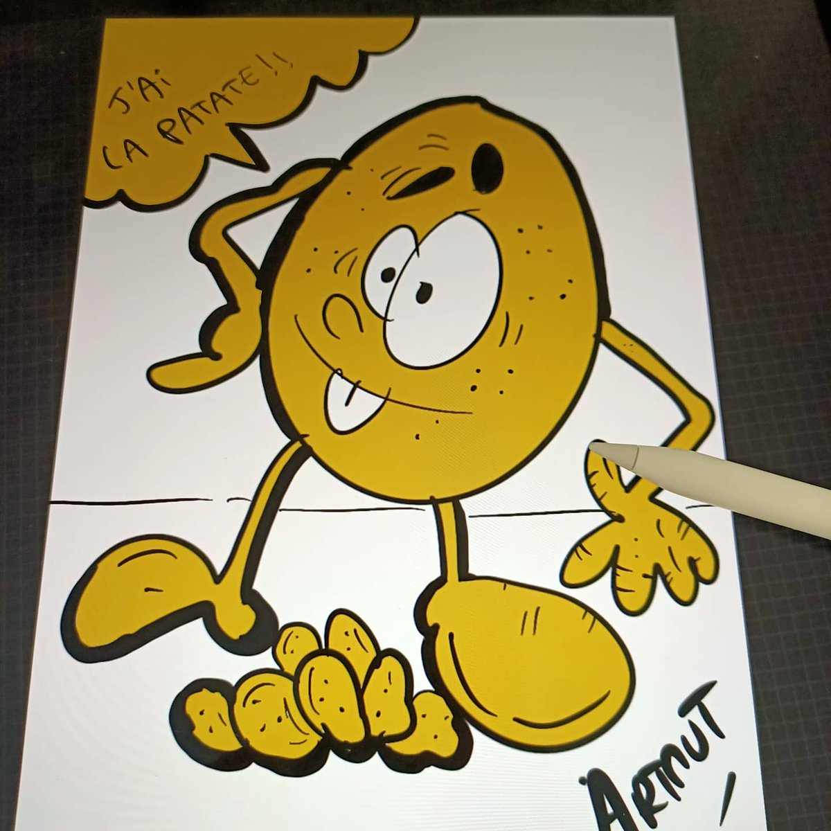 YannickCano's tweet photo. Mr potato 😁😁🥔🥔🥔🖍️🖍️🖍️You like it guys?#ArtistOnTwitter #cartoonart #cartoonstyle #cartoonart #cartoonist_hada #dessin #dessineTonEte https://t.co/BCElBxqpyp
