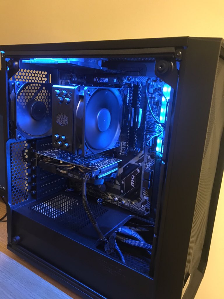 bambooshampoo's tweet photo. @JayzTwoCents Ryzen 5 3600
Cooler master hyper 212 Black
B450 Tomahawk Max
2 x 8gb Corsair Vengence 3200mhz
Gtx 1660 super
Fractal Meshify C
Corsair 550x PSU 80+ gold https://t.co/xBxDVRDEbL