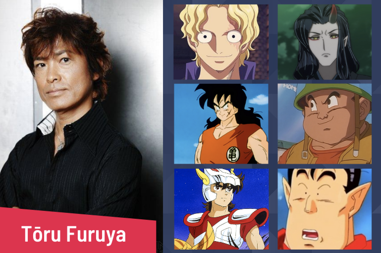 Happy birthday to dynamic Japanese voice actor, T ru Furuya!   