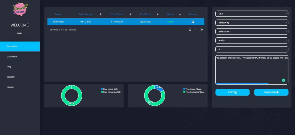 SerpentProxies's tweet photo. Serpent Proxies has revamped our site and our dashboard to provide users with an unmatched user-friendly experience. Register, find a plan that fits you, and purchase it's that simple!

To celebrate, we're giving away 10 GB of free RESI data. Just follow and RT to be entered!🐍 https://t.co/G8X1ZQQHUM