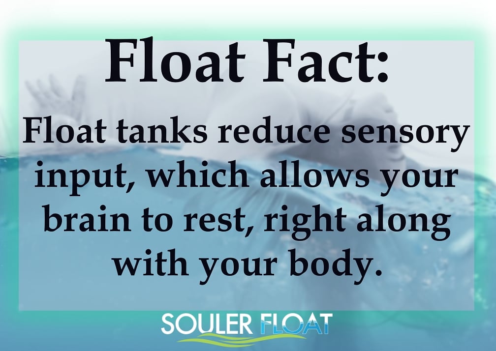 The reduced sensory input means the brain isn't having to work as hard, allowing it to rest and recharge along with your body. #rest #floatforhealth #floatawaystress #soulerfloatmelbourne #floatfactfriday