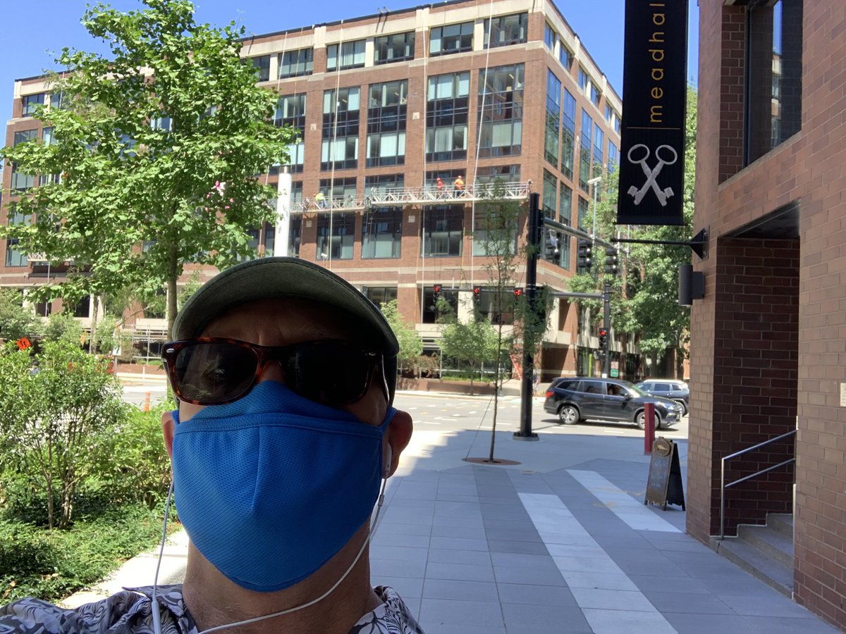 Gratifying to walk to not a familiar bar, dressed like his, after 5 months and still have the bartender call you by name. #nextnormal #meadhall #Cambridge