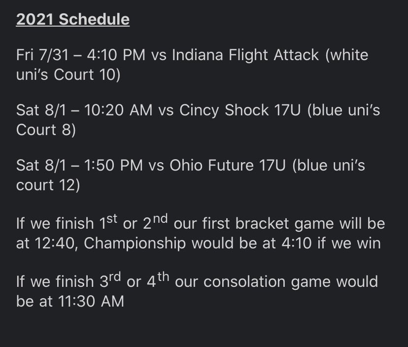 Excited to travel back to Indianapolis to compete this weekend !!!