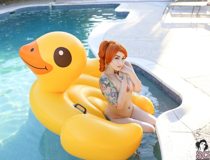 2 pic. Cerulean Splash is finally LIVE 💦 on @suicidegirls!! It would mean the world to me if you checked