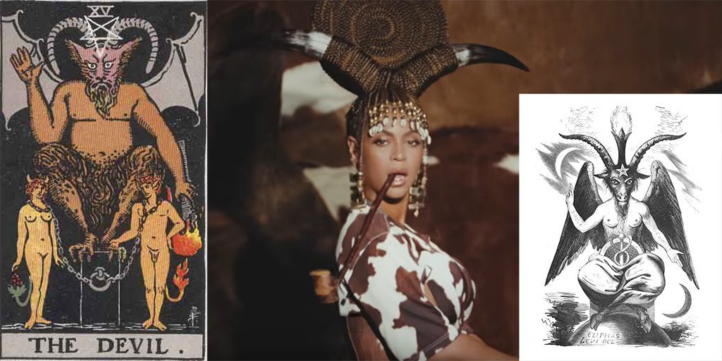 Today, Black Supremacist & Illuminati Puppet, Beyoncé Knowles released her latest album.She’s no longer hiding her Satanist beliefs & has put them on full display.Destiny’s Child has become the Daughter of Satan and she’s leading all of her followers to hell on earth!