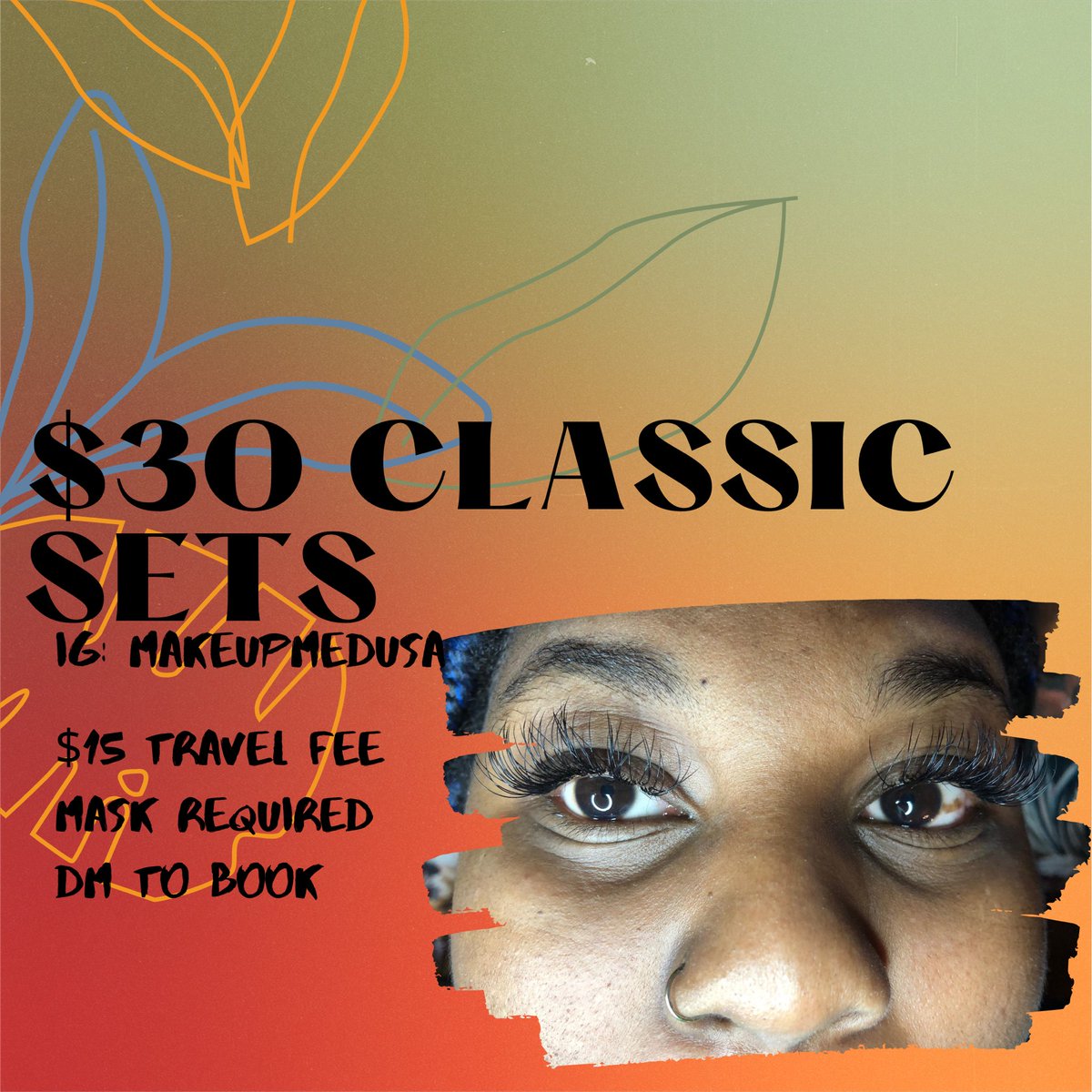 MurderMedusa's tweet image. Wake up like this 🤩 hey sweeties 🥰 Classic sets are $30 until 8/15! Located in Oak Park area &amp;amp; I’m available to travel. Come relax &amp;amp; get lashed by Lex 🤎 #chicago #chicagolashtech