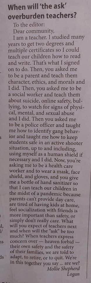 This is why we get "summers off"