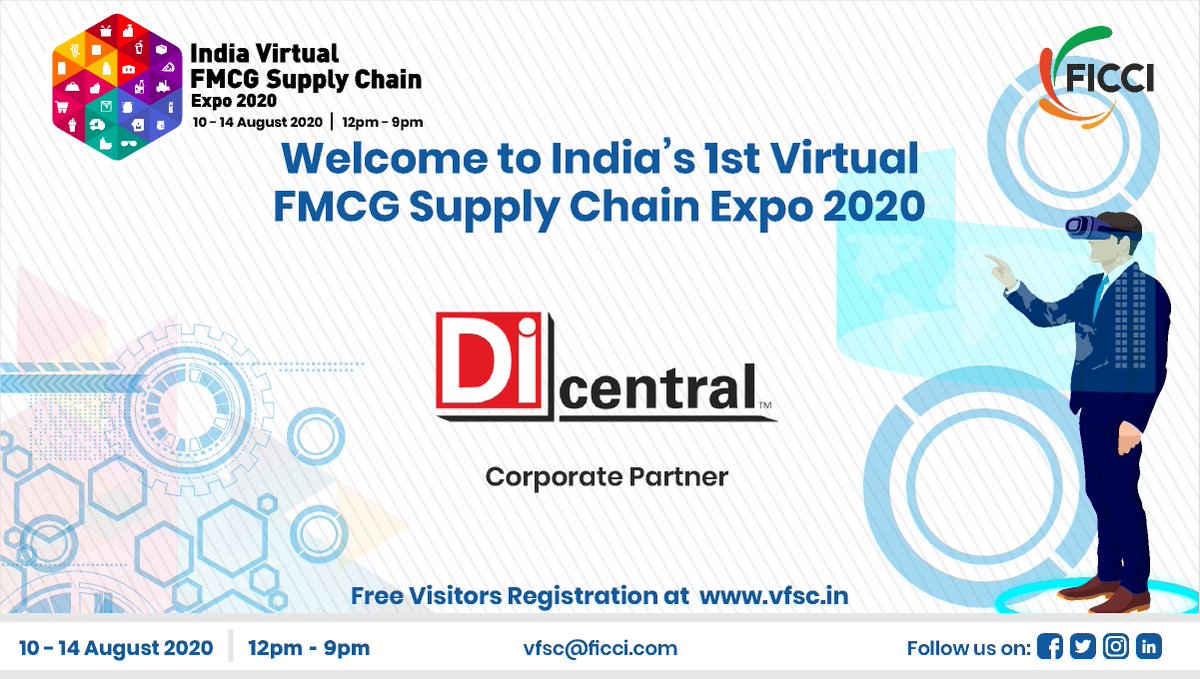 india_fmcg's tweet photo. We are glad to have participation of " DiCentre India" at #VFSC2020 as "Corporate Partner "
#futuretechnology #FMCGS #Food #FoodProcessing #Beverages #FMCG #Plastic #Packaging #PrintingTechnologies #Beauty #PersonalCare #ECommerce #SupplyChain #Logistics #Finance #IT #Information https://t.co/qippuGL1AF