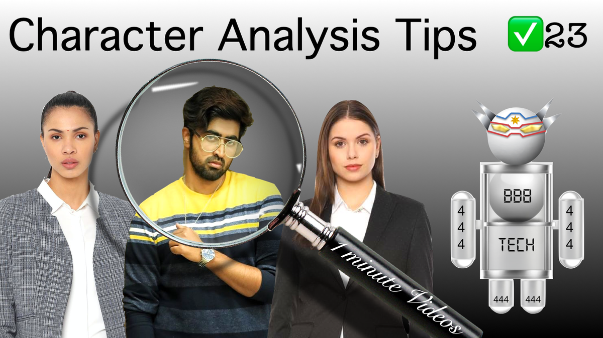 ✅ #CharacterAnalysis #Tips ✨ - BB8Tech - ✅ 23
This video explains about #psychologicaltips to #analyse #character of people based on certain #traits #nlp
#nlptamil #neurolingiuisticprogramming #lifehack

youtu.be/LGObHe2hx5w